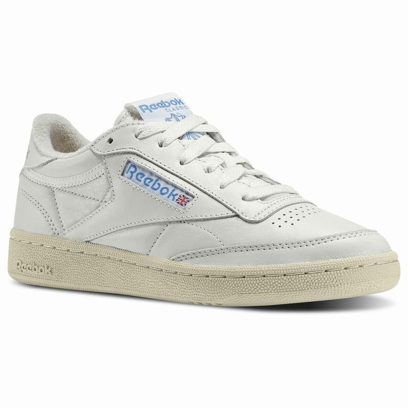 Reebok Club C 85 Vintage Tenisky Damske - Biele/Modre/Červené UI6015LR